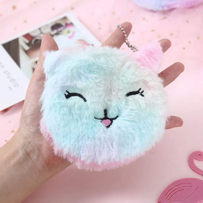 (Buy 1 Get 2 ) Cartoon Cat Plush Cute Coin Purse