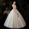 Bride Temperament Mori Dreamy Off-The-Shoulder Sequin Wedding Dress