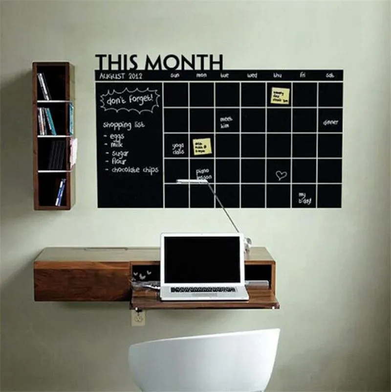 (Buy 1 Get 2) Calendar Design Wall Sticker