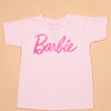 Kids Big Girls Summer Fashion Casual Cute Solid Color Letter Round Neck T-Shirt