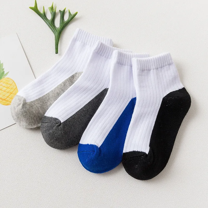 Kids Boys Colorblock Cotton Socks