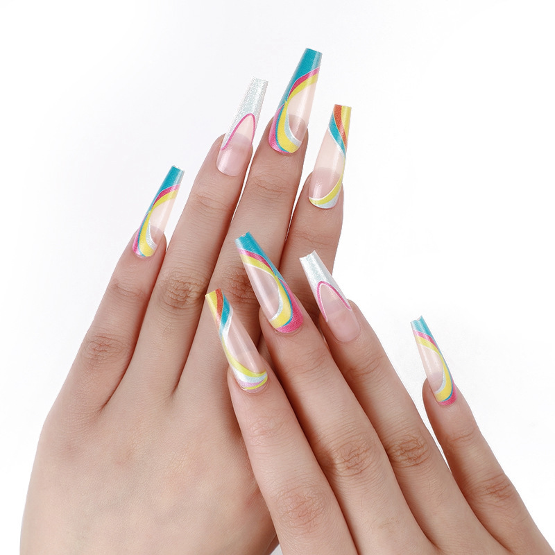 Fashion Uv Color Printing Detachable False Nails