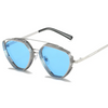 (Buy 1 Get 1) Men Punk Solid Color Metal Frame Sunglasses