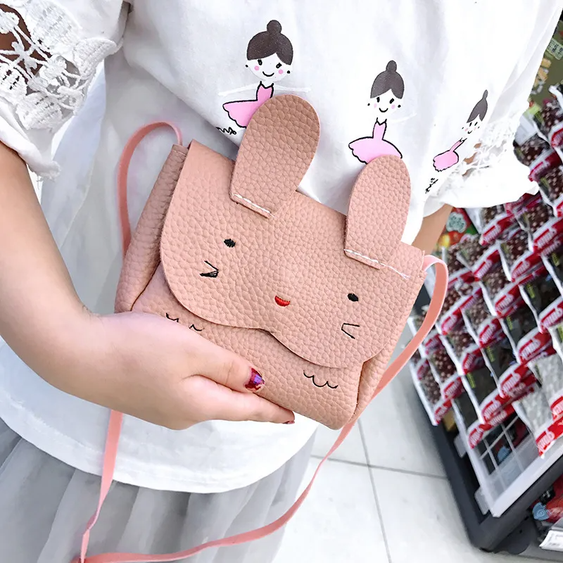 (Buy 1 Get 2) Kids Unisex Cute Casual Contrast Embroidered Bunny Mini Change Shoulder Crossbody Bag