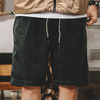 Men Fashion Loose Casual Corduroy Cargo Shorts Pants