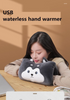 Christmas Gift Usb Electric Heating Hand Warmer Heated Pad Girl Warm Baby Warm Hand Plush Pillow For Office Home Bedroom