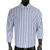 Men'S Casual Lapel Stripe Printed Long-Sleeved Shirt