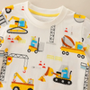 Children Kids Baby Fashion Boys Short Sleeve Cartoon Car Print T-Shirt