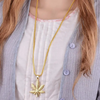 (Buy 1 Get 1) Hip Hop Style Maple Leaf Shape Design Necklace