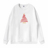 Family Fashion Simple Christmas Tree Print Crewneck Long Sleeve Sweatshirt