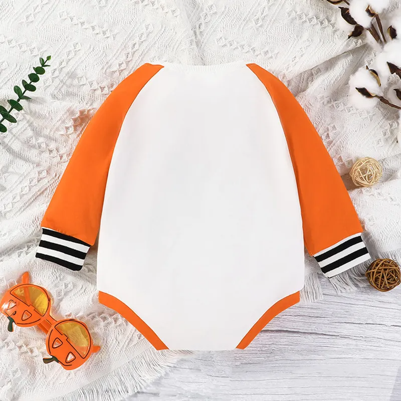 Kids Baby Boys Girls Casual Cute Party Halloween Round Neck Long Sleeve Romper