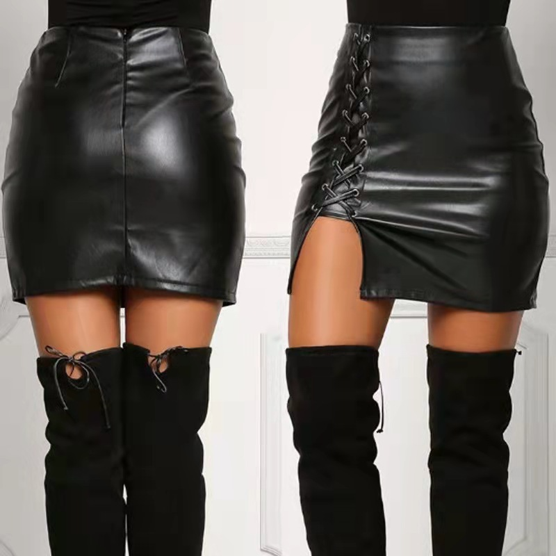 Women'S Temperament Fashion Bandage High-Waist Wrap Skirt