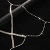 Men Fashion Sexy Cross Rhinestone Chain Body Chain