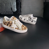 KIDS Girls Boys Spring Autumn Fashion Casual Color Matching Leopard Breathable Star Board Shoes