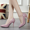 Women Fashion Plus Size Sexy Point-Toe Patent Leather Stiletto Heel Pumps