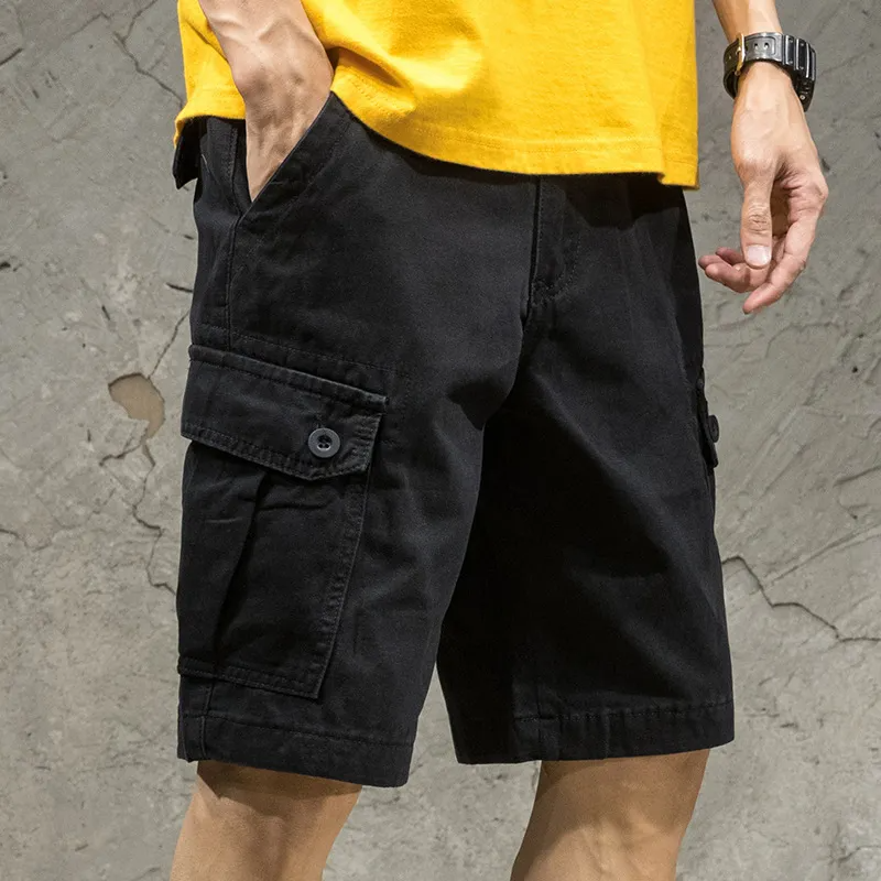 Men Fashion Casual Loose Summer Thin Cargo Shorts