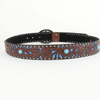 Women Fashion Casual Solid Color Boho Rivet PU Metal Buckle Belt