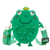 Kids Girls Fashion Sweet Candy Color Cartoon Frog Silicone Mini Crossbody Bag