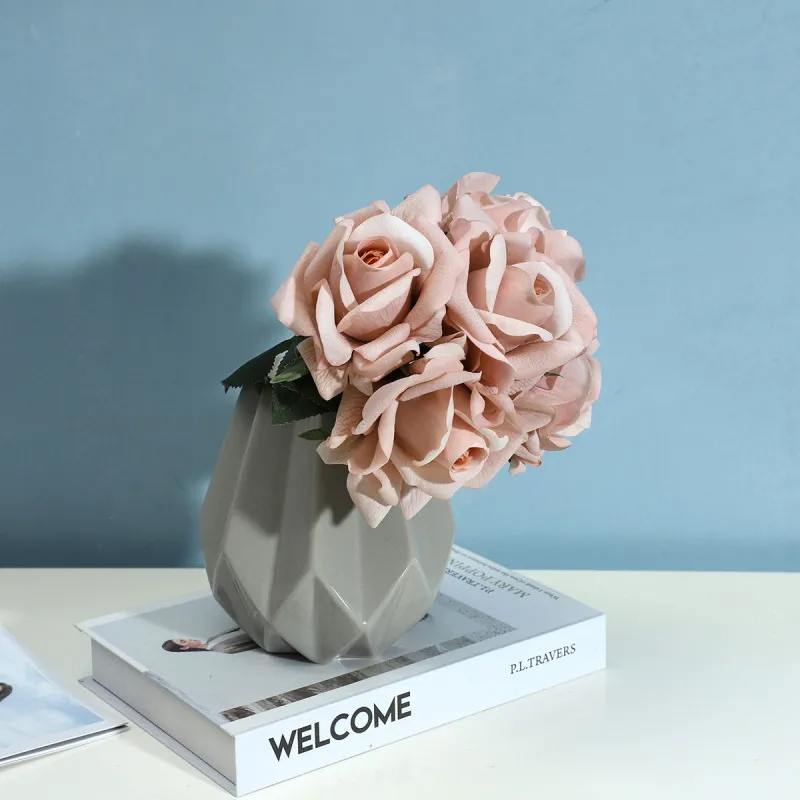 (Buy 1 Get 1) Home Decoration Ornament Touch Moisturizing Rose Artificial Flower