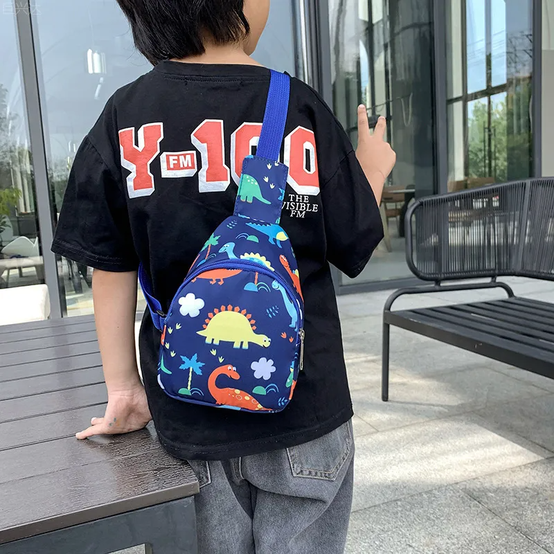 Kids Cute Dinosaur Print Chest Bag