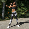 Geometric Print Fitness Sports High-Waisted Leggings Pants