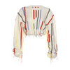 Women'S Fashion Color Block Fringed Sweater