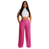 Women Simple Breathable Straight Solid Color Pant