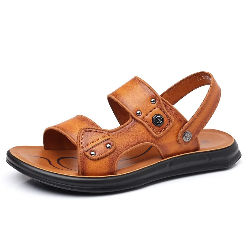 Men'S Fashion Soft Sole Non-Slip Pu Sandals