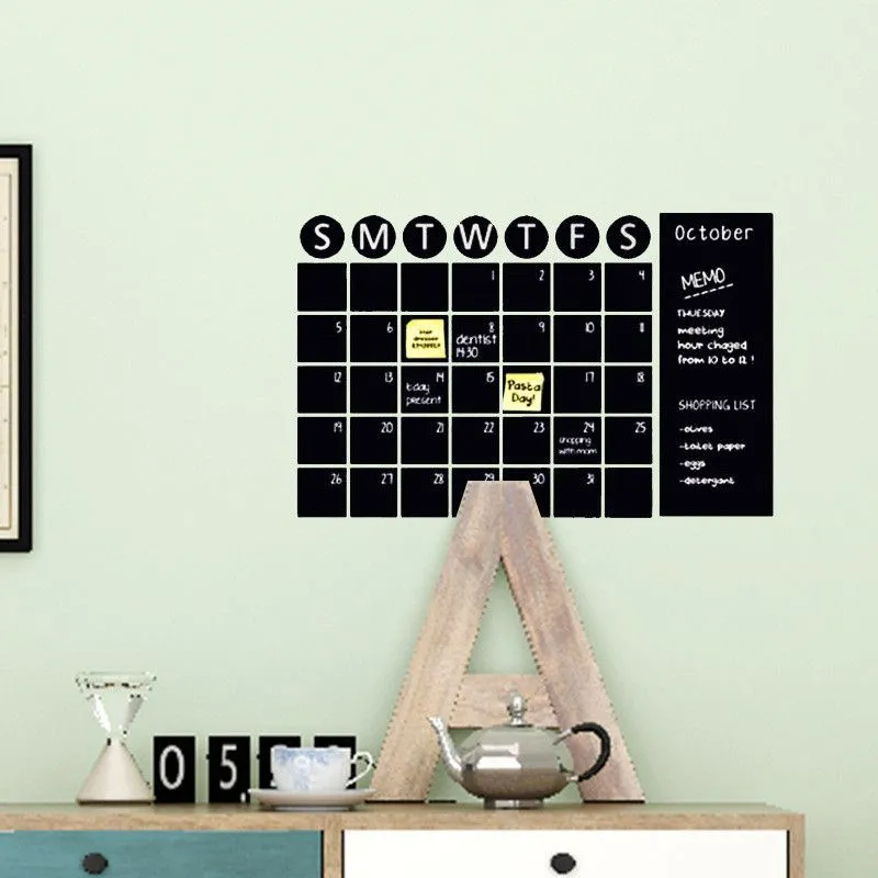 (Buy 1 Get 2) Calendar Design Wall Sticker