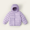 Kids Simple Solid Color Long Sleeve Hooded Warm Down Jacket