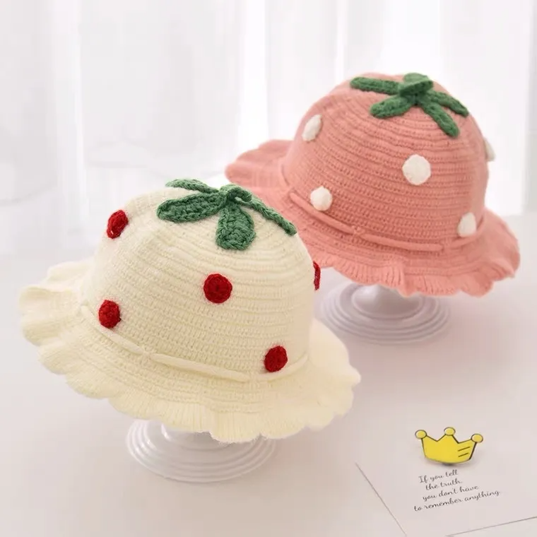 (Buy 1 Get 1) Kids Casual Cute Polka Dot Knitwear Fisherman Hat