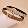 Women Simple Fashion Irregular C-Shaped Buckle Belt