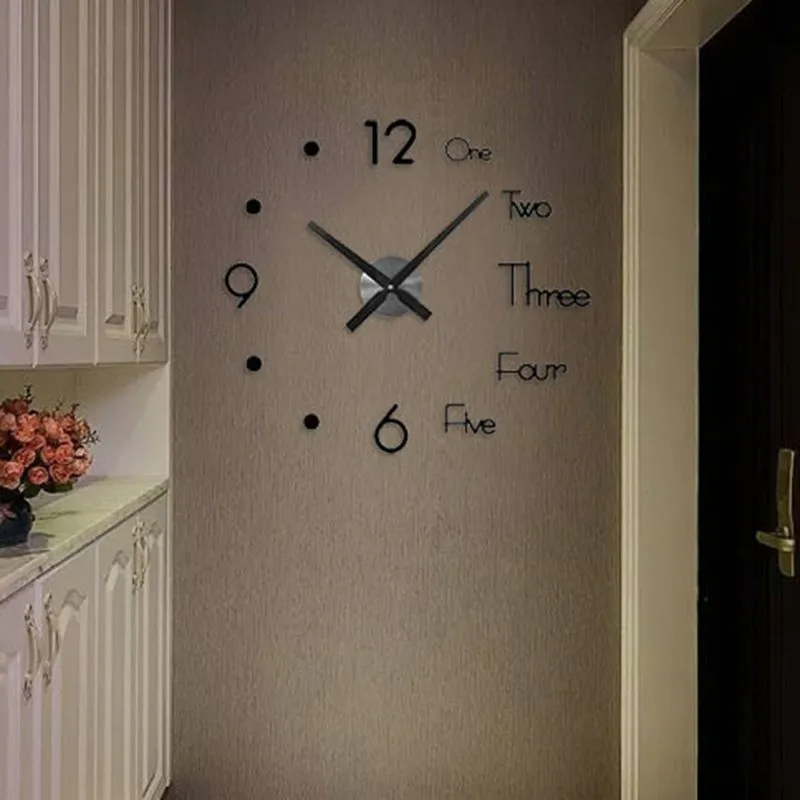 (Buy 1 Get 1) Minimalist Non Perforated DIY Wall Sticker Clock