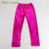 Kids Girls Basic Solid Color Elastic Pants