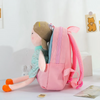 (Buy 1 Get 1) Kids Girls Cute Casual Colorblock Zipper Plush Doll School Backpack Bag