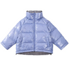 Kids Casual Basic Long Sleeve Zipper Plaid Double-Sided Down Jacket