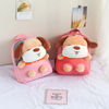 Children Kids Baby Fashion Boys Girls Cartoon Dog Doll Plushtoy Backpack School Bag