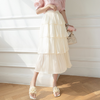 Women'S Fashion Temperament Streamer Mesh Multi-Layer Ruffled Skirt