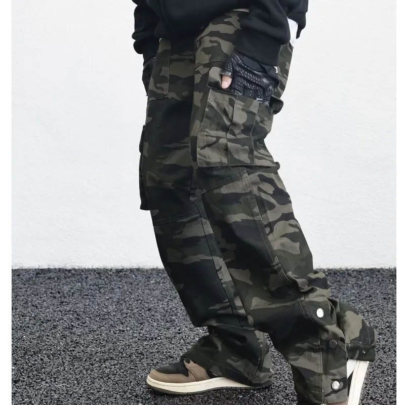 Men Casual Camouflage Print Cargo Pants