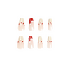 ( Buy 1 Get 2 ) Women Fashion Red Color Matching Christmas Hat Wearable False Nails