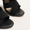 Women Fashion Sexy Plus Size Crossover Strap Back Zipper High Heeled Sandals