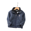 Kids Casual Simple Long Sleeve Zipper Plush Coat