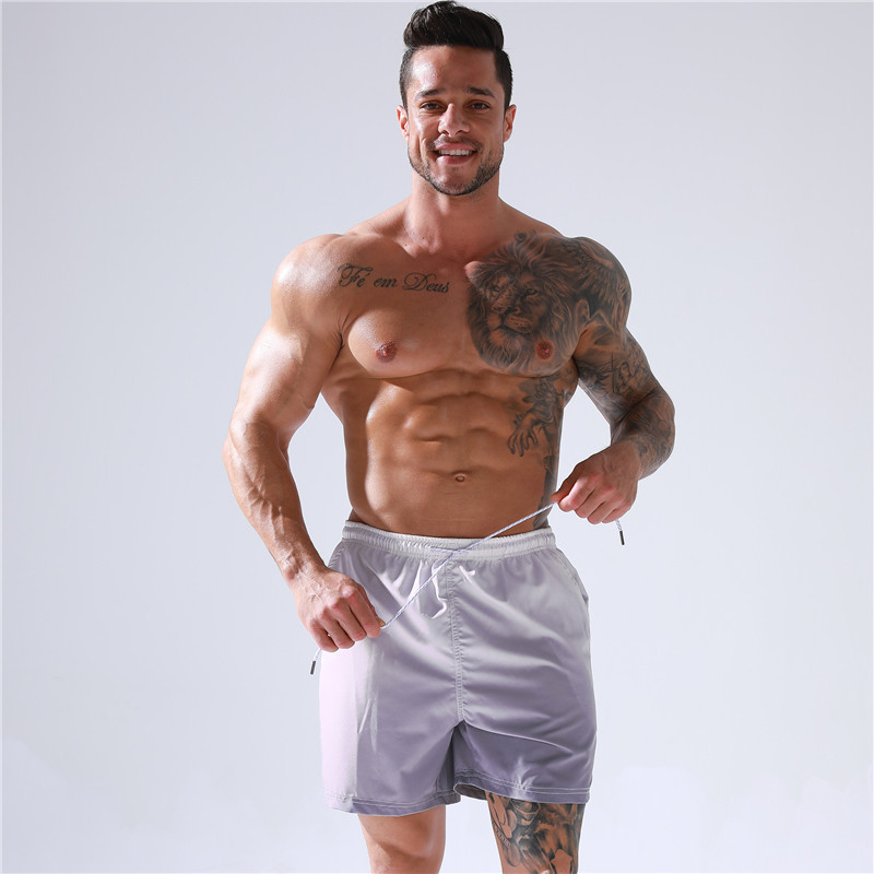 Men'S Casual Gradient Color Printing Quick-Drying Beach Surfing Shorts