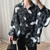 Men Fashion Loose Graphic Printing Shirt