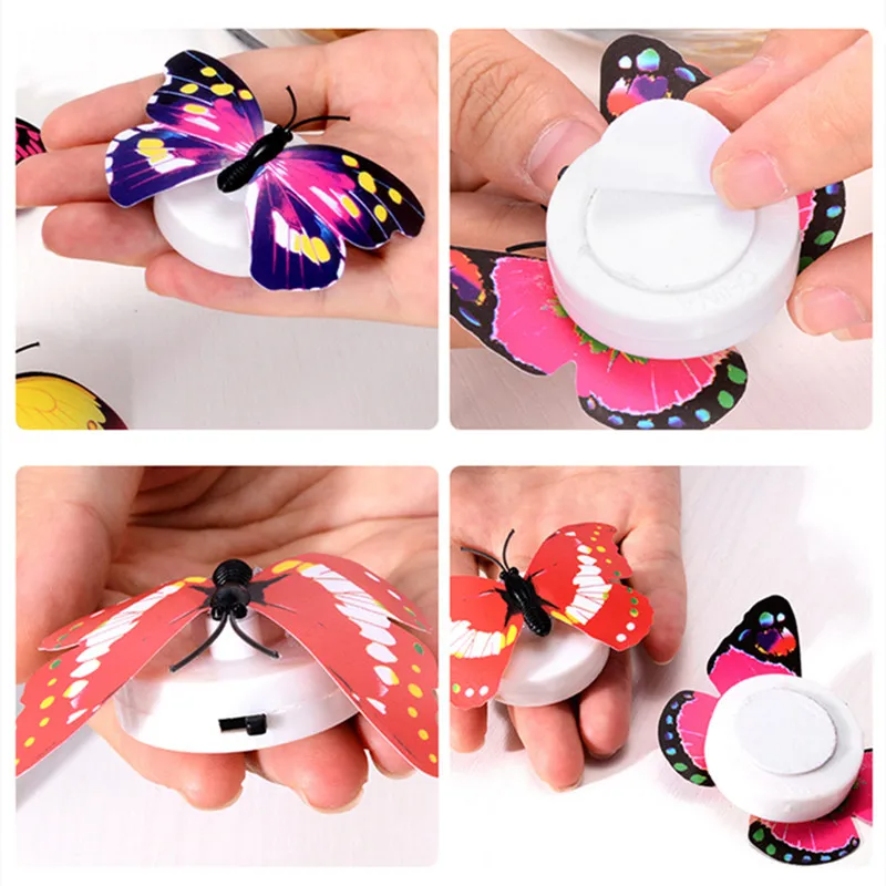 (Buy 1 Get 1) Fashion Colorful Butterfly 3D Simulation Paste LED Decorative Wall Night Light