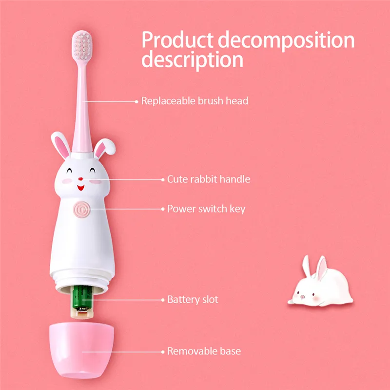 (Buy 1 Get 1) Children Electric Cartoon Shape Toothbrush