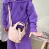 Kids Girls Fashion Sweet Cute Solid Color Mini Handle Crossbody Bag