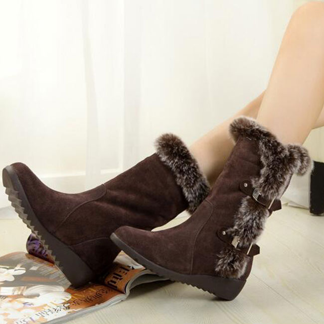 Women Winter Thick Bottom Boots Shoes