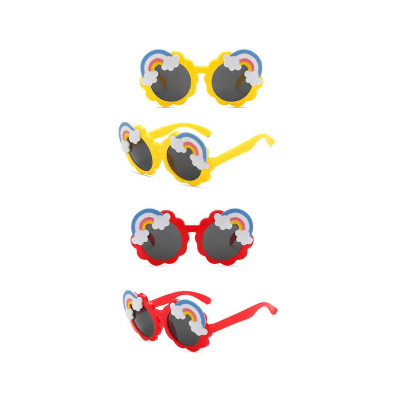 Girls Cute Rainbow Pattern Design Sunglasses