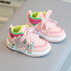 Kids Boys Girls Fashion Casual Round-Toe Lace-Up Colorblock High Top Sneakers